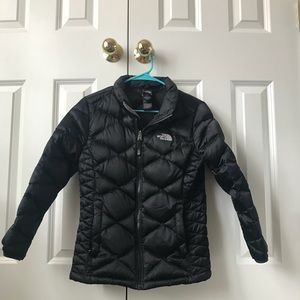 Girls North Face puffy jacket